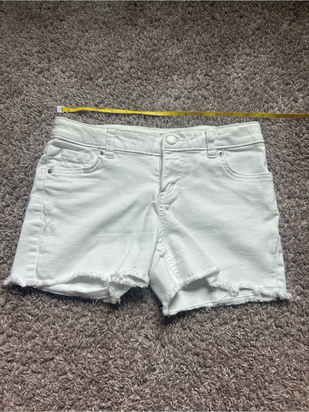 White Women's Denim Cutoff Shorts